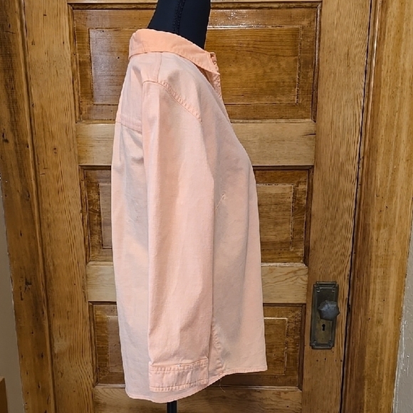 Sonoma Peach Button Down Shirt Long Sleeves L - Picture 3 of 5